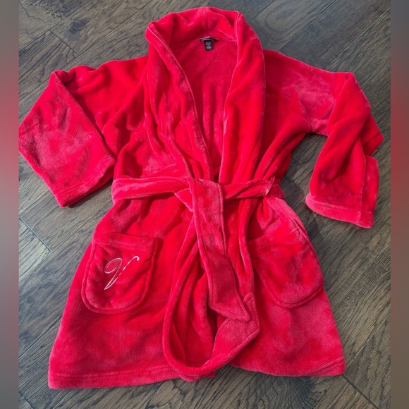 Victoria Secret Red Bath Robe M/L - Picture 2 of 4